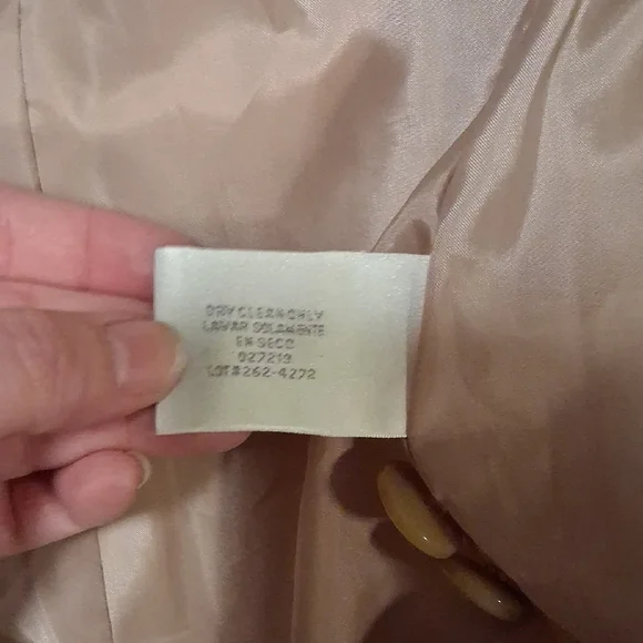 Elegant Cream Pea Coat - Picture 5 of 6